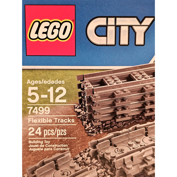 FLEXIBLE TRACKS Lego City LEGO Set #7499 NEW Sealed RETIRED Unopened - Picture 2 of 9